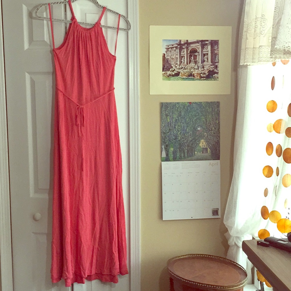Great for Petites! Gap High Neck Maxi Dress